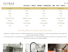 Tablet Screenshot of jindaltubes.com